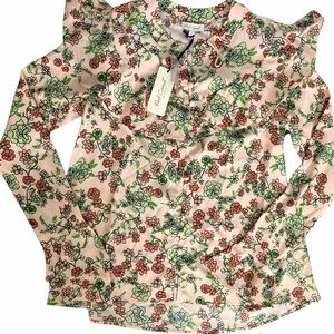 Red Camel cute Long Sleeve Blouse Small